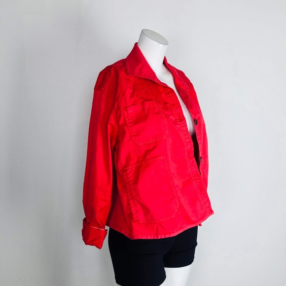 Chino Anthropologie Coral Pink Swing Jacket Button - Picture 5 of 8